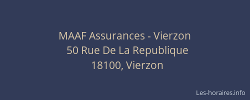 MAAF Assurances - Vierzon