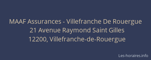 MAAF Assurances - Villefranche De Rouergue