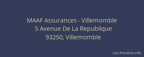 MAAF Assurances - Villemomble