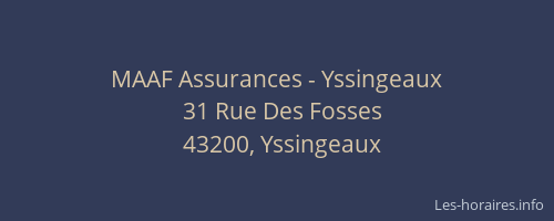 MAAF Assurances - Yssingeaux
