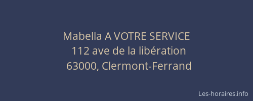 Mabella A VOTRE SERVICE