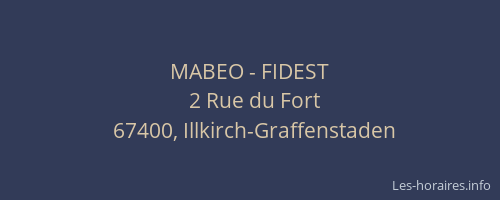 MABEO - FIDEST