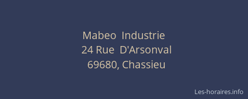 Mabeo  Industrie