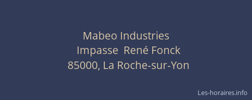 Mabeo Industries