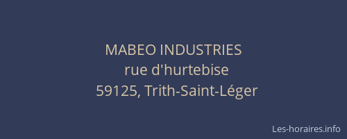 MABEO INDUSTRIES