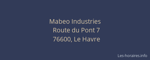 Mabeo Industries