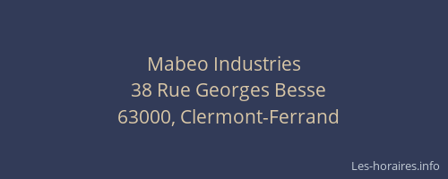Mabeo Industries