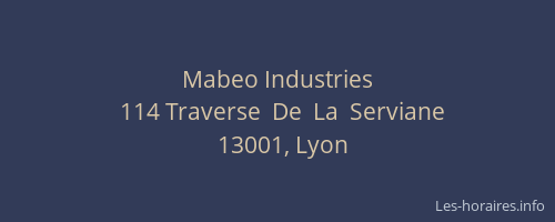 Mabeo Industries