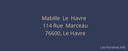 Mabille  Le  Havre