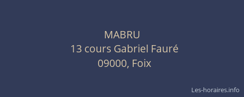 MABRU