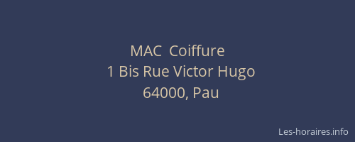 MAC  Coiffure