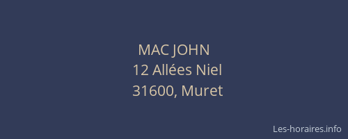 MAC JOHN