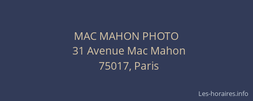 MAC MAHON PHOTO