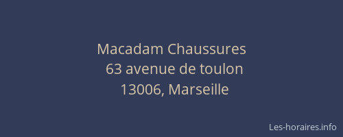 Macadam Chaussures