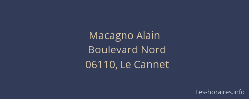 Macagno Alain