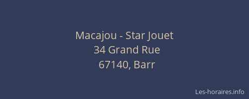 Macajou - Star Jouet
