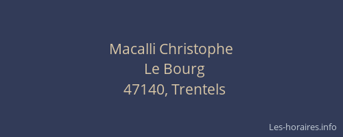 Macalli Christophe