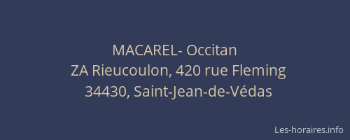 MACAREL- Occitan
