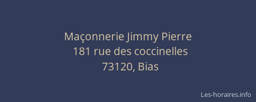 Ma&ccedil;onnerie Jimmy Pierre