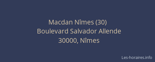 Macdan Nîmes (30)