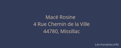 Macé Rosine