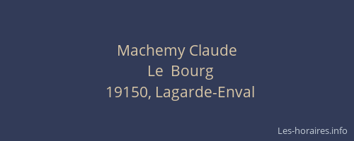 Machemy Claude