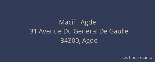 Macif - Agde
