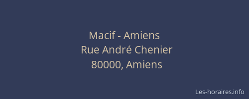 Macif - Amiens