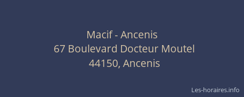 Macif - Ancenis
