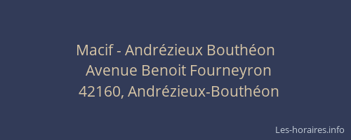 Macif - Andrézieux Bouthéon