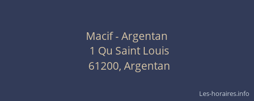 Macif - Argentan