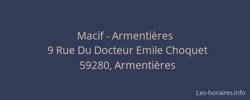 Macif - Armentières