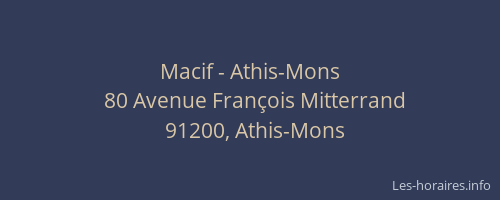 Macif - Athis-Mons