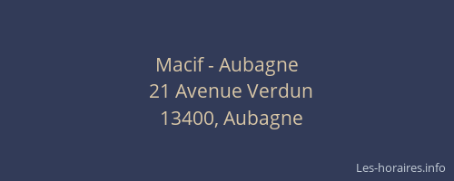 Macif - Aubagne