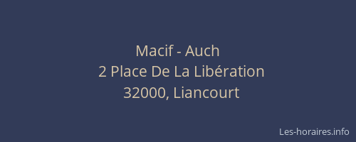 Macif - Auch