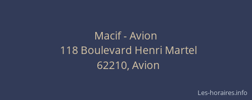 Macif - Avion