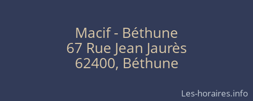Macif - Béthune