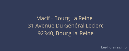 Macif - Bourg La Reine
