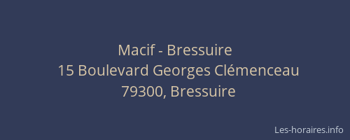 Macif - Bressuire