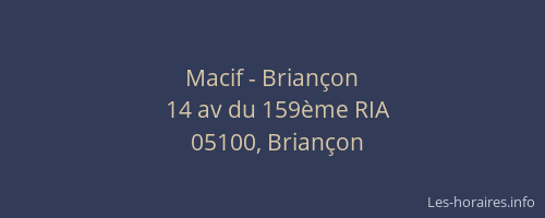 Macif - Briançon