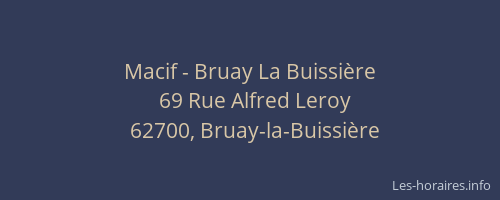 Macif - Bruay La Buissière