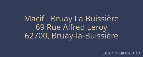 Macif - Bruay La Buissière