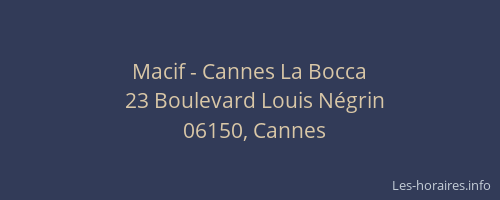 Macif - Cannes La Bocca