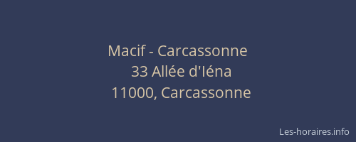 Macif - Carcassonne