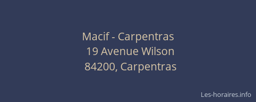 Macif - Carpentras