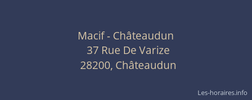 Macif - Châteaudun