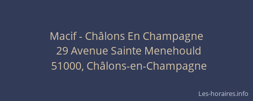 Macif - Châlons En Champagne