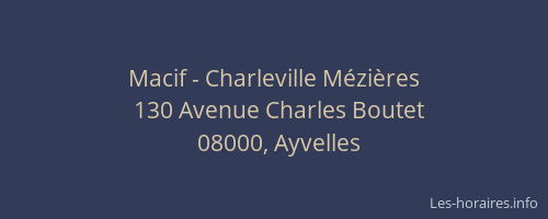 Macif - Charleville Mézières