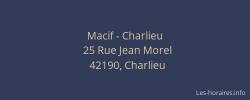 Macif - Charlieu