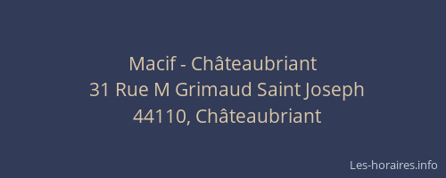 Macif - Châteaubriant